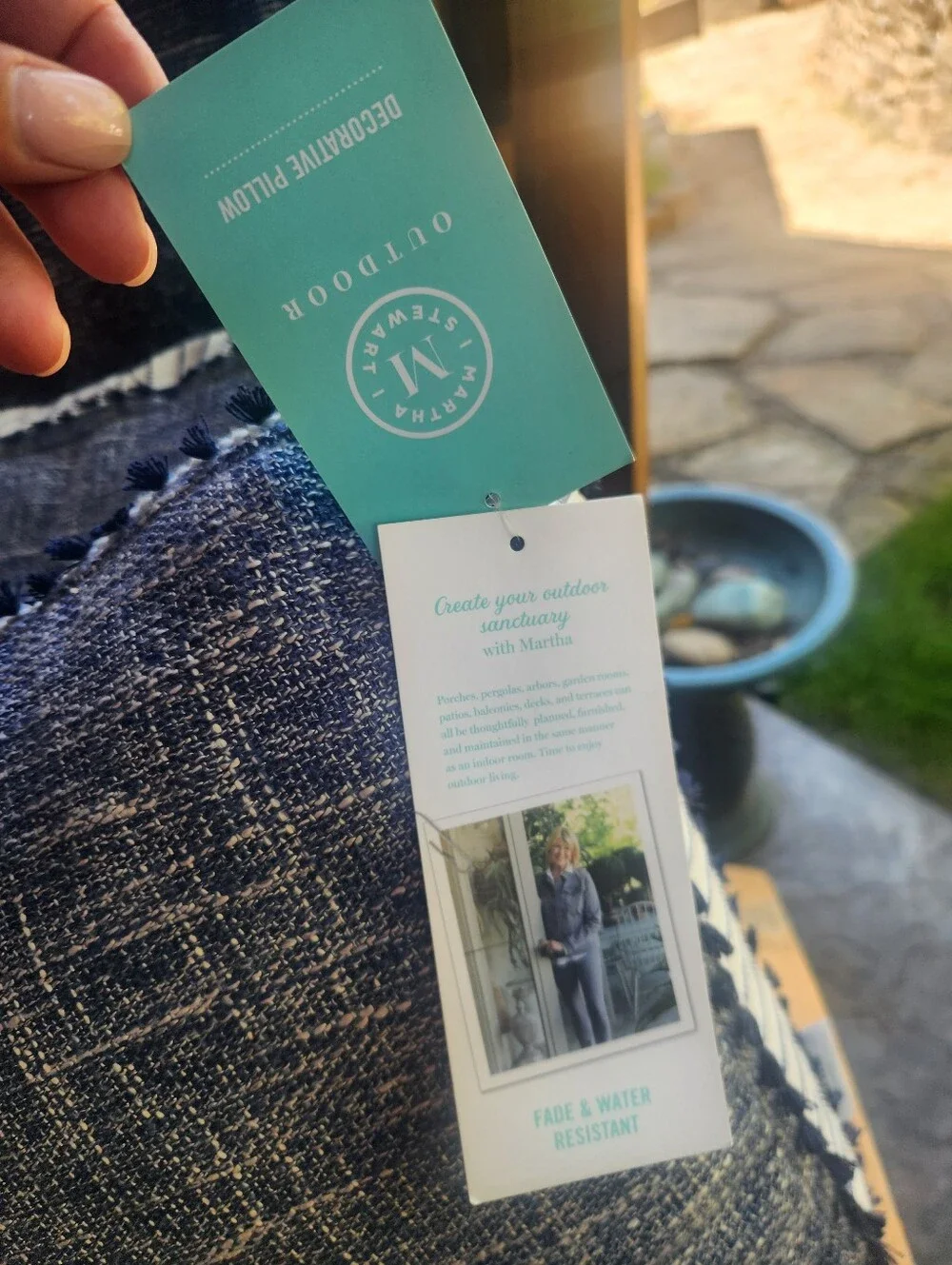 2X Martha Stewart Outdoor Pillows
